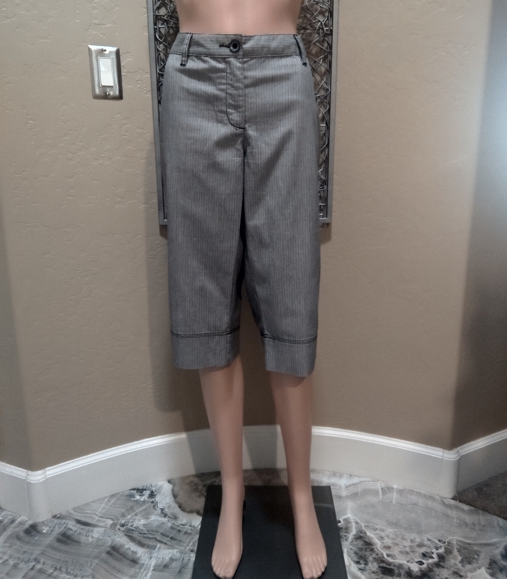 White House Black Market Women’s Pinstripe Cargo Culottes